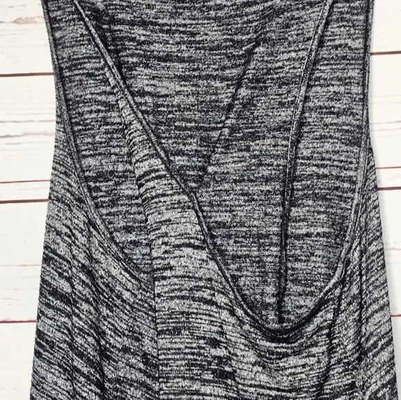 Rag & Bone Jeans Black Heather Twist Back Sleeveless Top - Picture 5 of 9